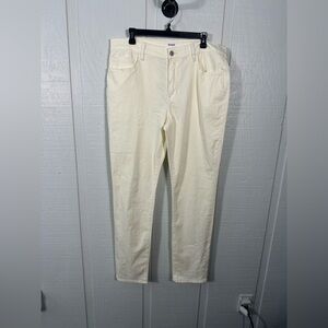 Hudson Mens Off White ACE Slim Fit Soft Jeans Size 38  NWT